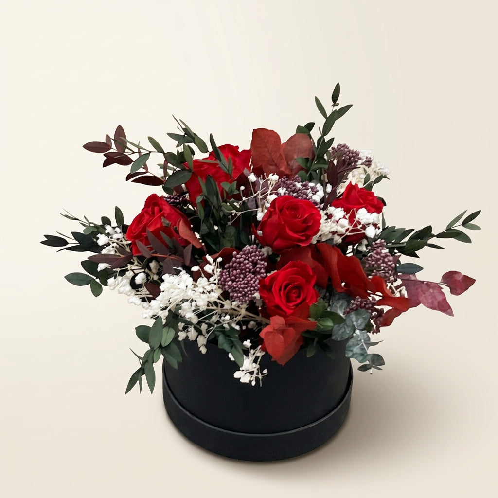 BOX ROSES WHITE