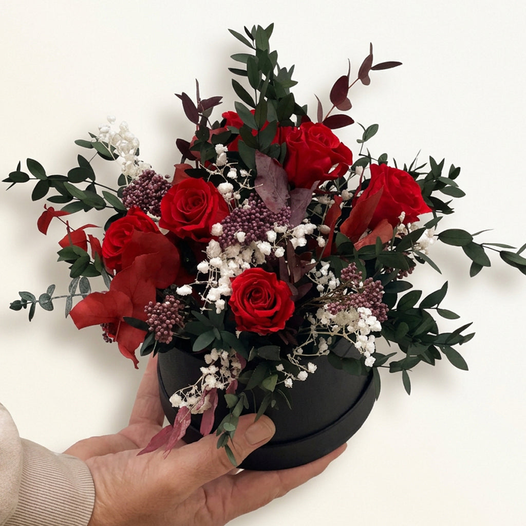 BOX ROSES WHITE
